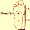 barefoot kidney 1 meridian point