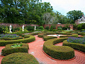 a formal garden known as a knot garden with numerous paths